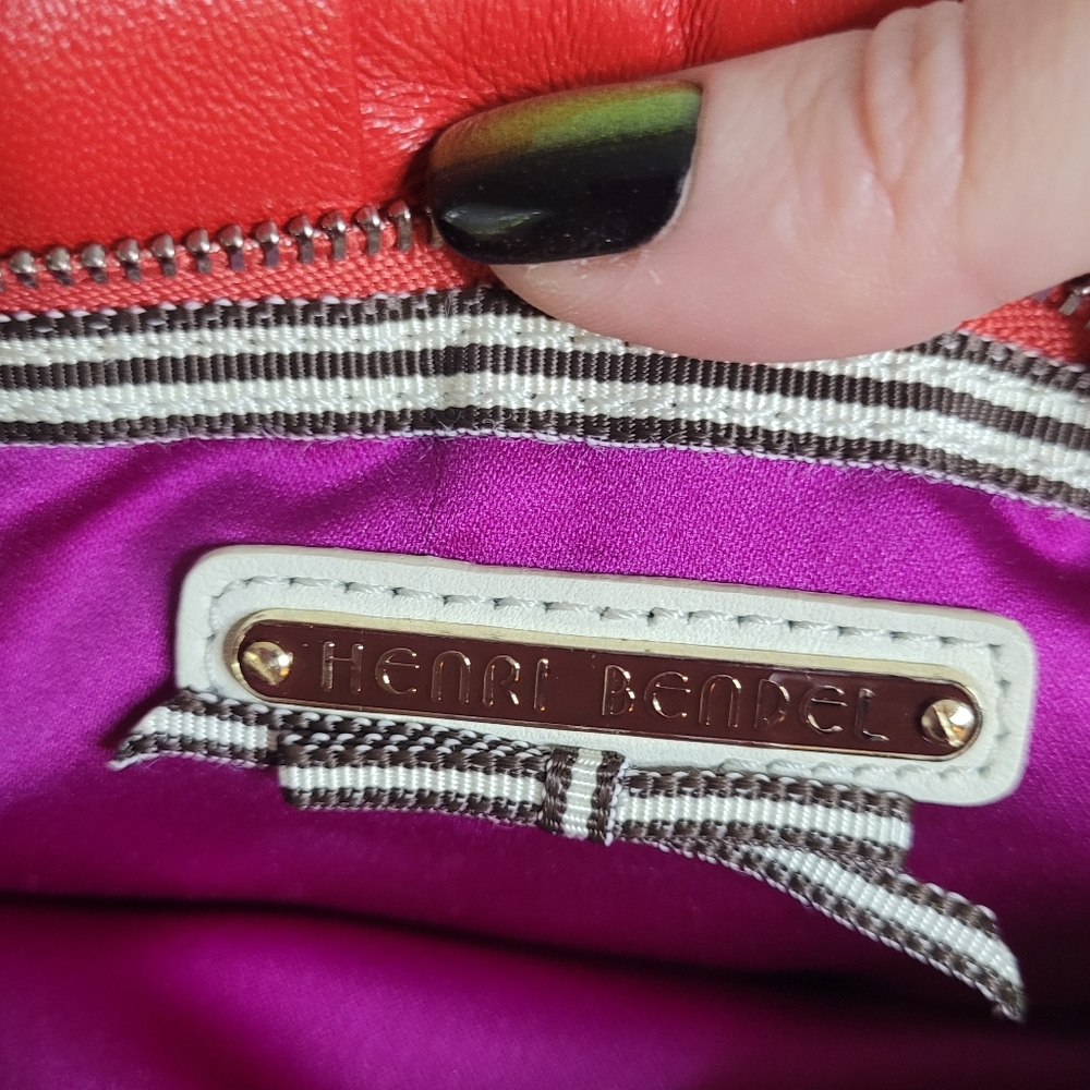 Henri Bendel  soft  leather clutch - Picture 14 of 15